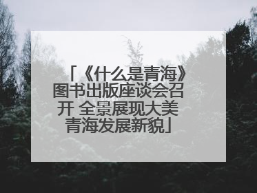 《什么是青海》图书出版座谈会召开 全景展现大美青海发展新貌