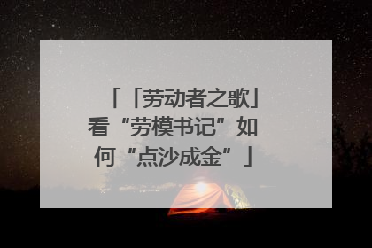 「劳动者之歌」看“劳模书记”如何“点沙成金”