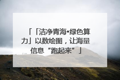 「洁净青海•绿色算力」以数绘图，让海量信息“跑起来”