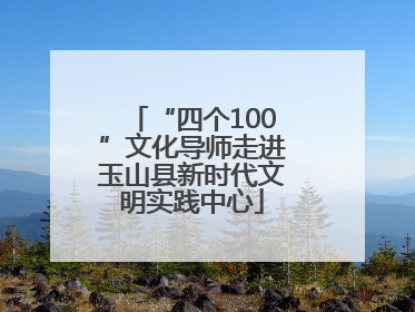 “四个100”文化导师走进玉山县新时代文明实践中心