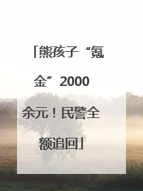 熊孩子“氪金”2000余元！民警全额追回