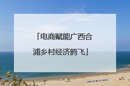 电商赋能广西合浦乡村经济腾飞