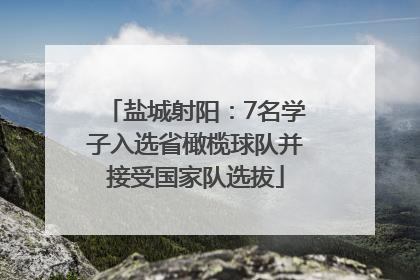 盐城射阳：7名学子入选省橄榄球队并接受国家队选拔