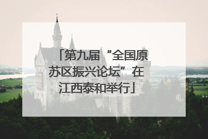 第九届“全国原苏区振兴论坛”在江西泰和举行