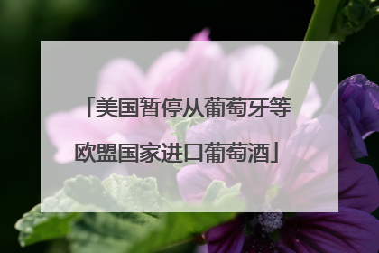 美国暂停从葡萄牙等欧盟国家进口葡萄酒