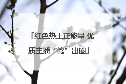 红色热土正能量 优质主播“赣”出圈