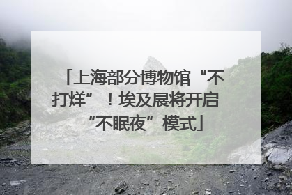 上海部分博物馆“不打烊”！埃及展将开启“不眠夜”模式