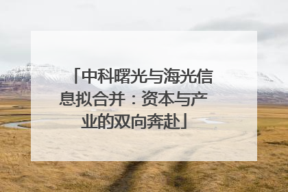 中科曙光与海光信息拟合并：资本与产业的双向奔赴