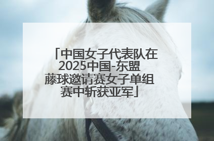 中国女子代表队在2025中国-东盟藤球邀请赛女子单组赛中斩获亚军