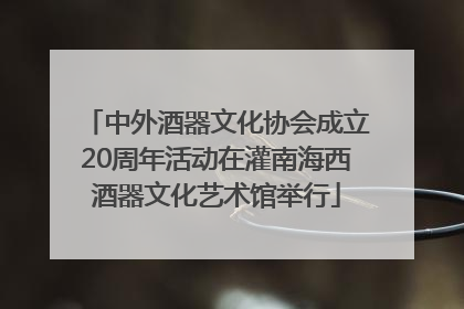 中外酒器文化协会成立20周年活动在灌南海西酒器文化艺术馆举行