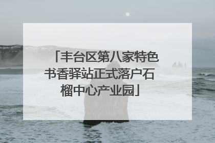 丰台区第八家特色书香驿站正式落户石榴中心产业园