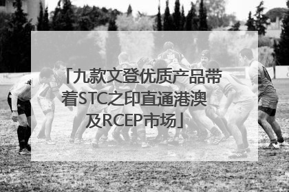 九款文登优质产品带着STC之印直通港澳及RCEP市场