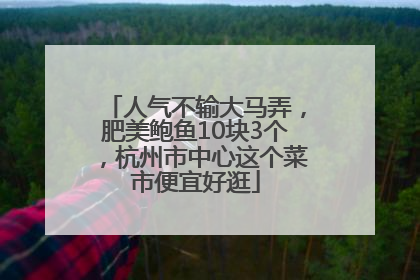 人气不输大马弄，肥美鲍鱼10块3个，杭州市中心这个菜市便宜好逛