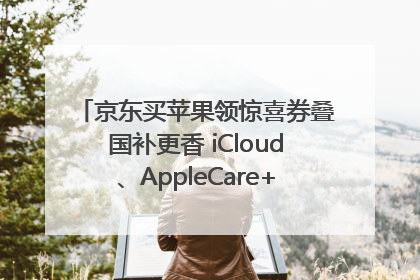 京东买苹果领惊喜券叠国补更香 iCloud、AppleCare+服务限时低至85折