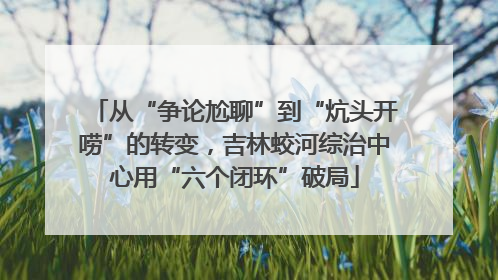 从“争论尬聊”到“炕头开唠”的转变，吉林蛟河综治中心用“六个闭环”破局