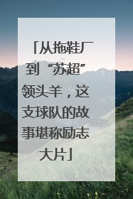 从拖鞋厂到“苏超”领头羊，这支球队的故事堪称励志大片