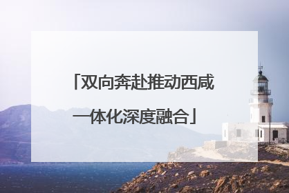 双向奔赴推动西咸一体化深度融合