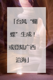 台风“蝴蝶”生成！或登陆广西沿海