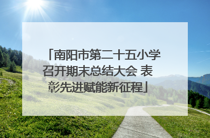 南阳市第二十五小学召开期末总结大会 表彰先进赋能新征程