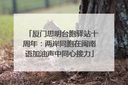 厦门思明台胞驿站十周年：两岸同胞在闽南语加油声中同心接力