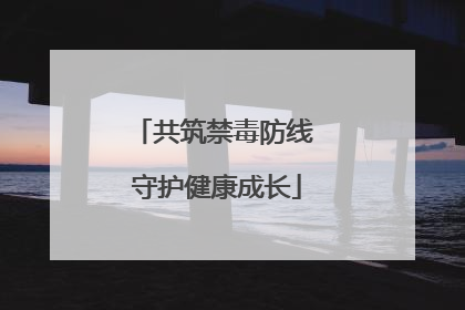 共筑禁毒防线 守护健康成长