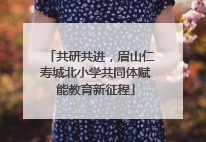共研共进，眉山仁寿城北小学共同体赋能教育新征程