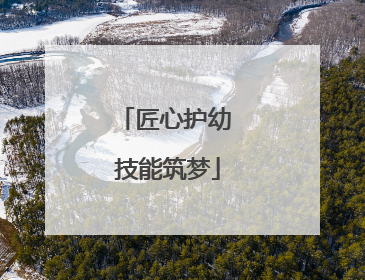 匠心护幼 技能筑梦