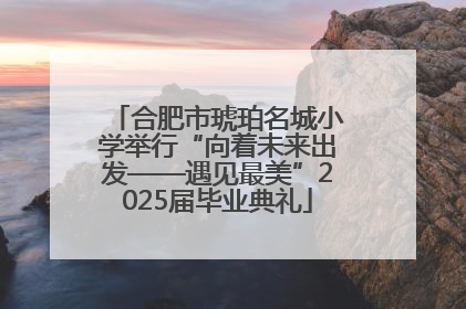 合肥市琥珀名城小学举行“向着未来出发——遇见最美”2025届毕业典礼