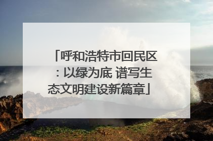 呼和浩特市回民区：以绿为底 谱写生态文明建设新篇章