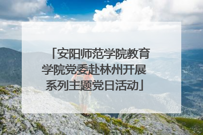 安阳师范学院教育学院党委赴林州开展系列主题党日活动