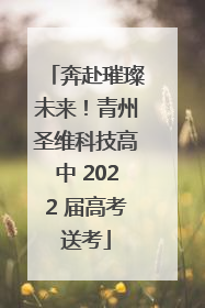 奔赴璀璨未来！青州圣维科技高中 2022 届高考送考