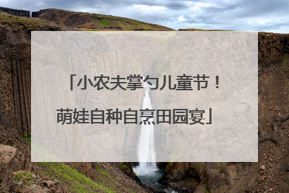 小农夫掌勺儿童节！萌娃自种自烹田园宴