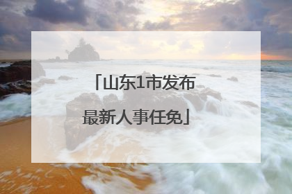 山东1市发布最新人事任免