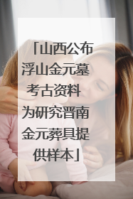 山西公布浮山金元墓考古资料 为研究晋南金元葬具提供样本