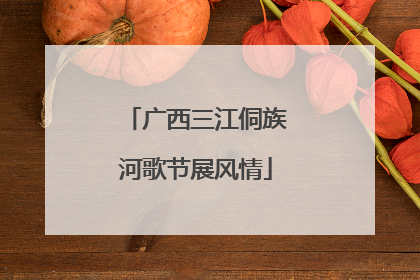 广西三江侗族河歌节展风情