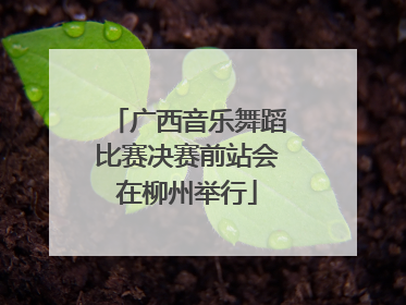 广西音乐舞蹈比赛决赛前站会在柳州举行