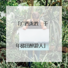 广西龙胜：千年梯田醉游人