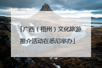 广西（梧州）文化旅游推介活动在悉尼举办