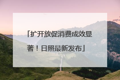 扩开放促消费成效显著！日照最新发布