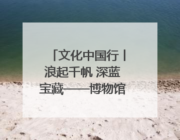文化中国行丨浪起千帆 深蓝宝藏——博物馆里的海丝遗珍