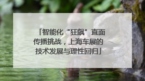 智能化“狂飙”直面传播挑战，上海车展的技术发展与理性回归