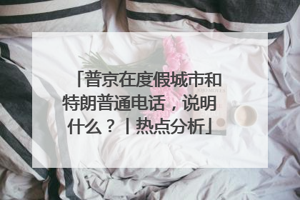 普京在度假城市和特朗普通电话，说明什么？丨热点分析