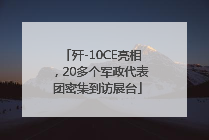 歼-10CE亮相，20多个军政代表团密集到访展台