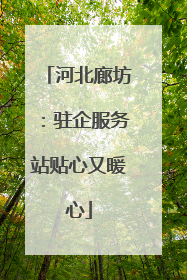 河北廊坊：驻企服务站贴心又暖心