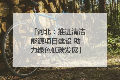 河北：推进清洁能源项目建设 助力绿色低碳发展