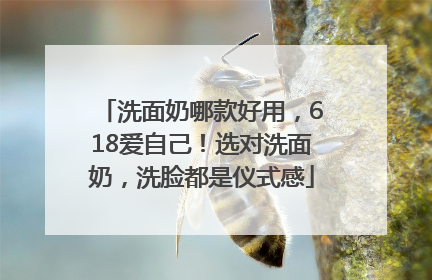 洗面奶哪款好用，618爱自己！选对洗面奶，洗脸都是仪式感