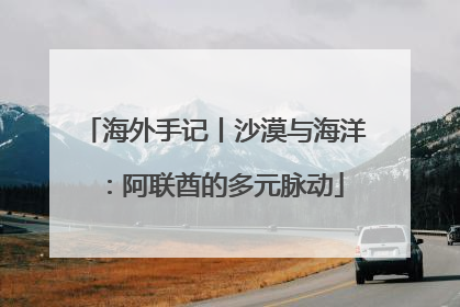 海外手记丨沙漠与海洋：阿联酋的多元脉动