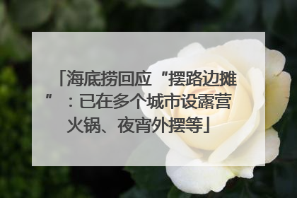 海底捞回应“摆路边摊”：已在多个城市设露营火锅、夜宵外摆等