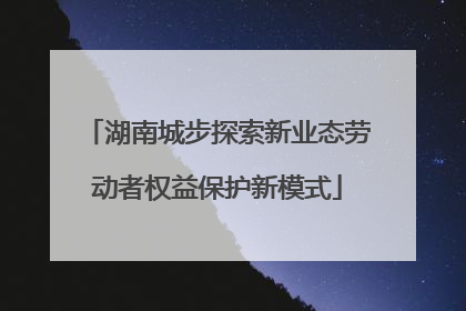 湖南城步探索新业态劳动者权益保护新模式