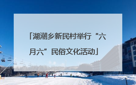 湖潮乡新民村举行“六月六”民俗文化活动